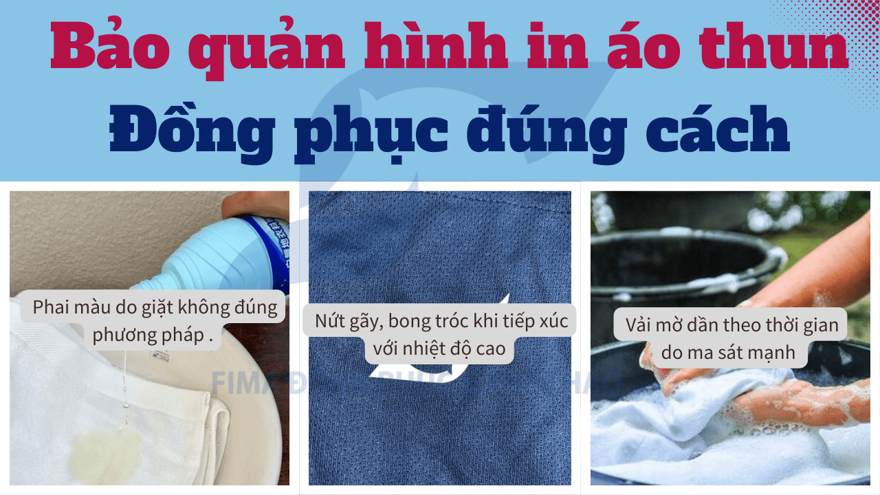 Cách bảo quản hình in áo thun đồng phục đúng cách